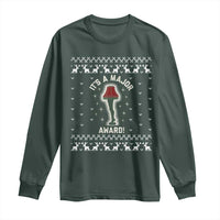 Funny Christmas Movie Long Sleeve Shirt It's A Major Award Leg Lamp Ugly Gift