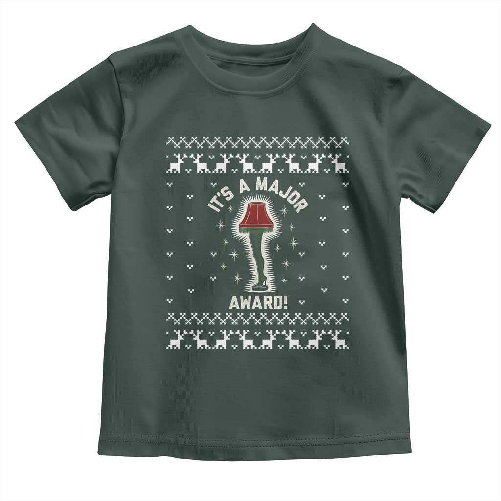 Funny Christmas Movie Toddler T Shirt It's A Major Award Leg Lamp Ugly Gift