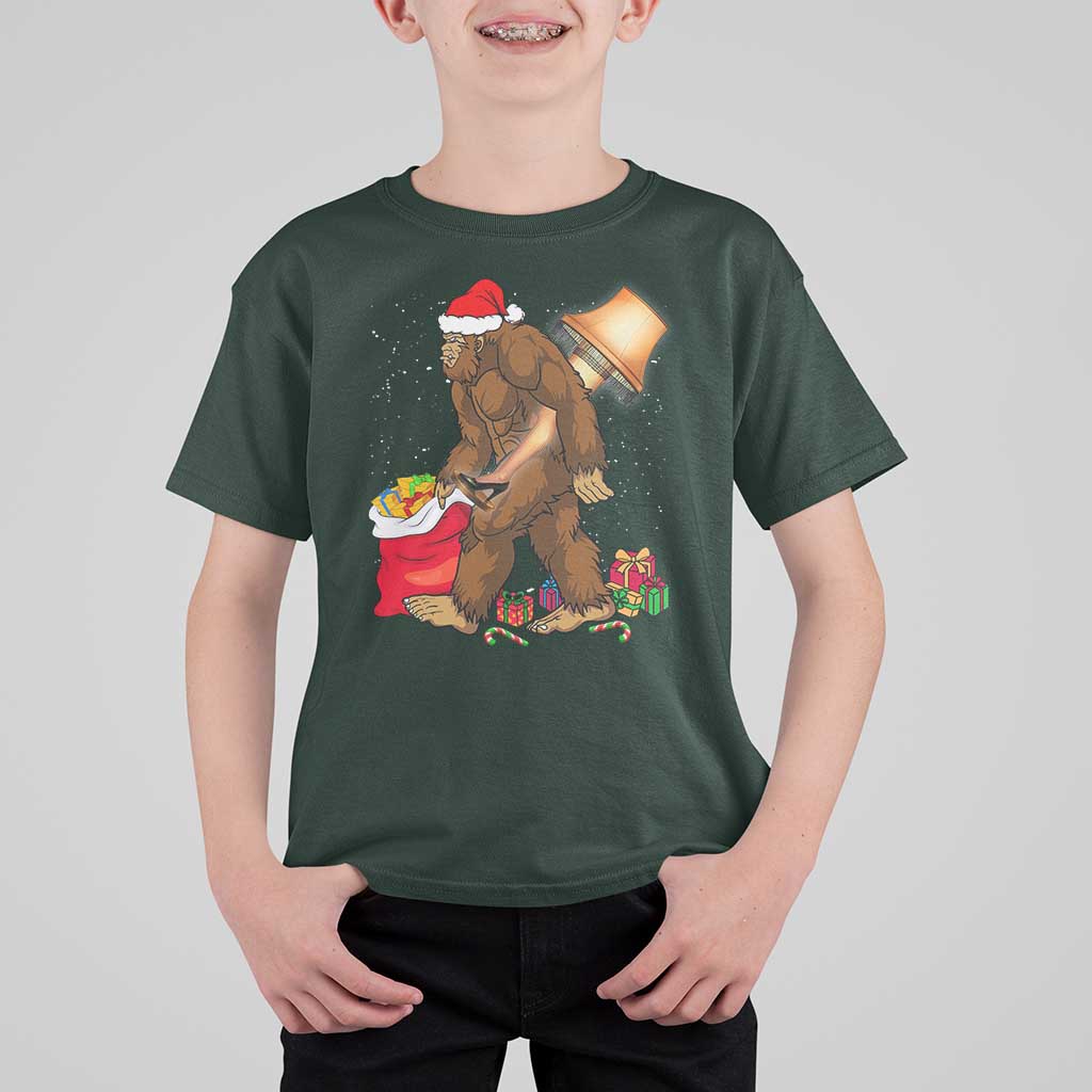 Bigfoot Christmas T Shirt For Kid Xmas Movie Sasquatch Lovers - Wonder Print Shop