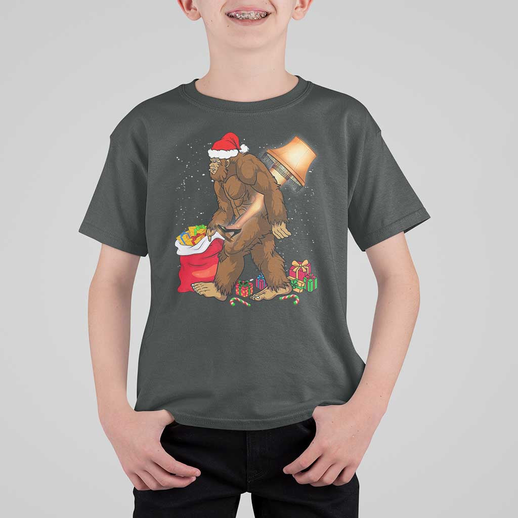 Bigfoot Christmas T Shirt For Kid Xmas Movie Sasquatch Lovers - Wonder Print Shop