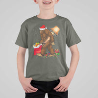 Bigfoot Christmas T Shirt For Kid Xmas Movie Sasquatch Lovers - Wonder Print Shop