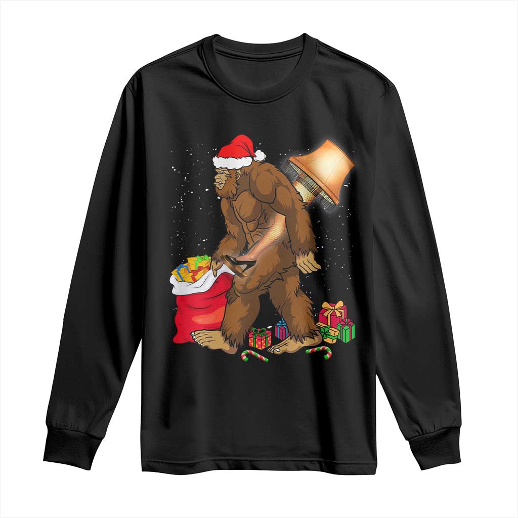 Bigfoot Christmas Long Sleeve Shirt Xmas Movie Sasquatch Lovers