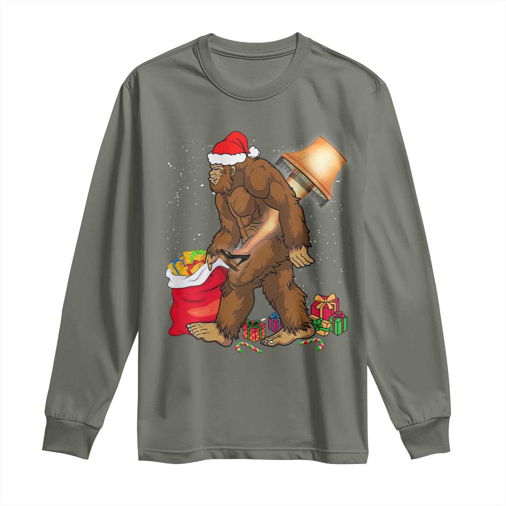 Bigfoot Christmas Long Sleeve Shirt Xmas Movie Sasquatch Lovers