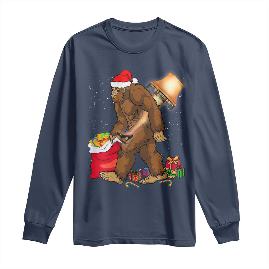 Bigfoot Christmas Long Sleeve Shirt Xmas Movie Sasquatch Lovers