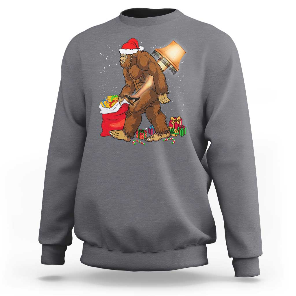 Bigfoot Christmas Sweatshirt Xmas Movie Sasquatch Lovers - Wonder Print Shop
