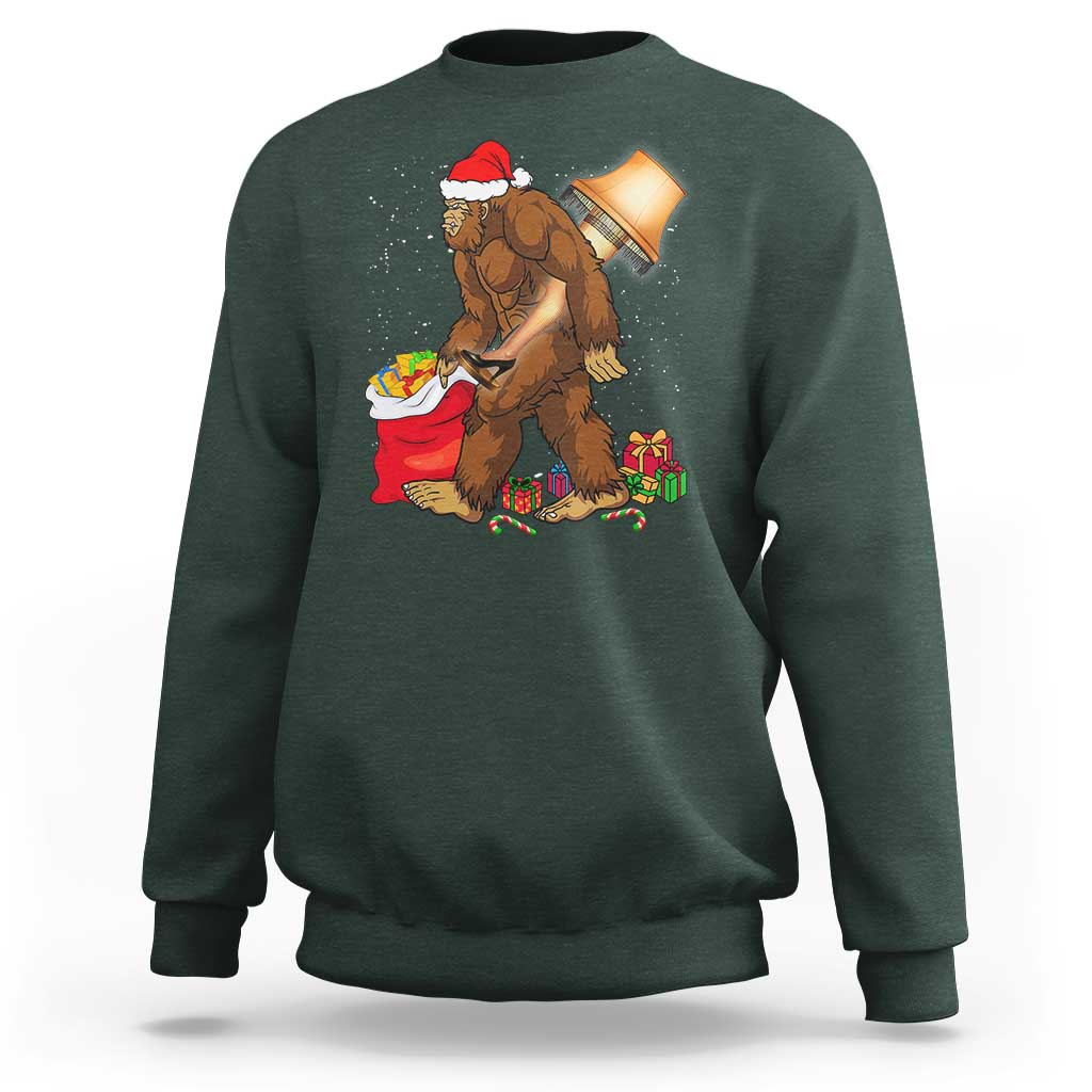 Bigfoot Christmas Sweatshirt Xmas Movie Sasquatch Lovers - Wonder Print Shop