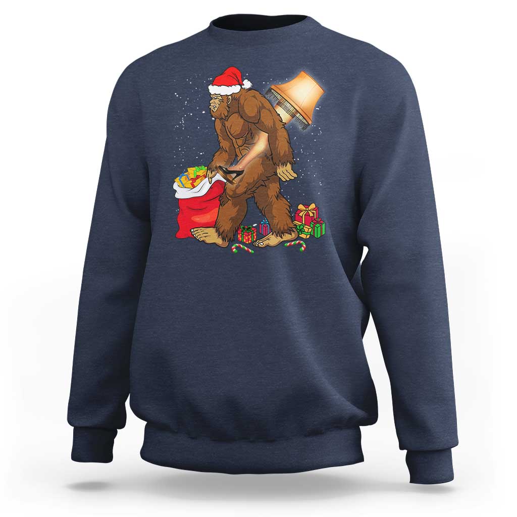 Bigfoot Christmas Sweatshirt Xmas Movie Sasquatch Lovers - Wonder Print Shop