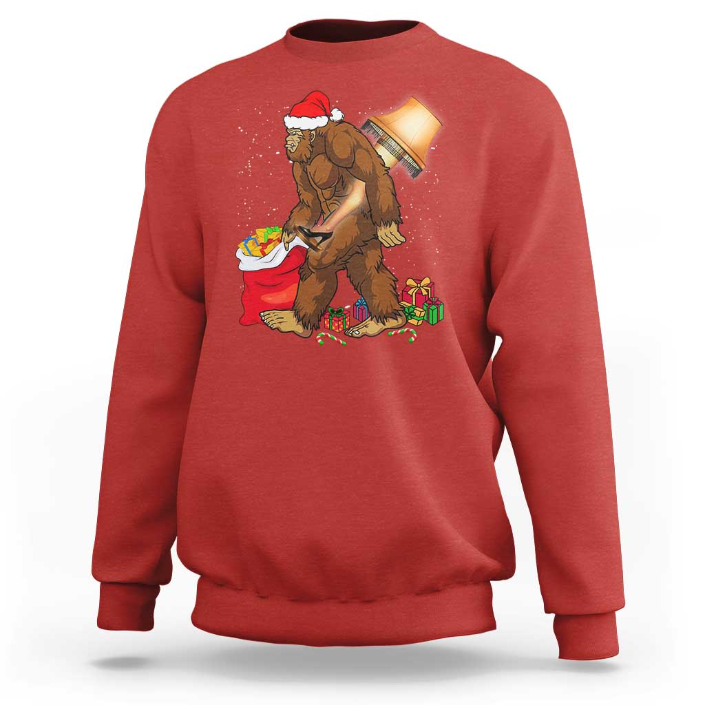 Bigfoot Christmas Sweatshirt Xmas Movie Sasquatch Lovers - Wonder Print Shop