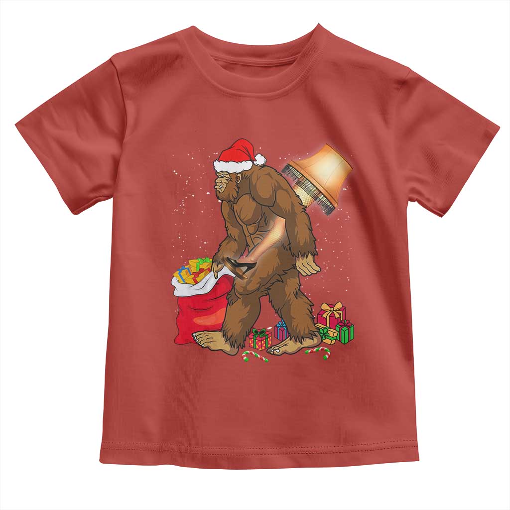 Bigfoot Christmas Toddler T Shirt Xmas Movie Sasquatch Lovers