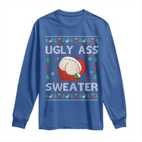 Funny Santa Christmas Long Sleeve Shirt Ugly Ass XMas Elephant Gift for Him