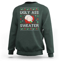 Funny Santa Christmas Sweatshirt Ugly Ass XMas Elephant Gift for Him - Wonder Print Shop