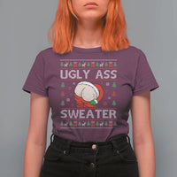 Funny Santa Christmas T Shirt For Women Ugly Ass XMas Elephant Gift for Him - Wonder Print Shop