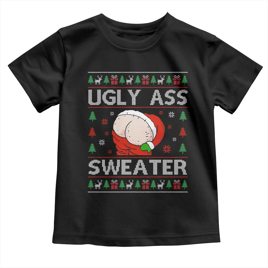 Funny Santa Christmas Toddler T Shirt Ugly Ass XMas Elephant Gift for Him