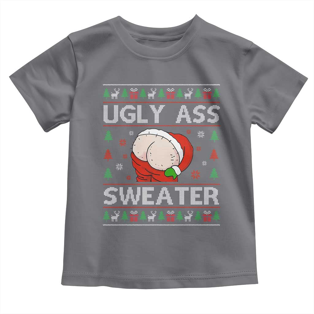 Funny Santa Christmas Toddler T Shirt Ugly Ass XMas Elephant Gift for Him
