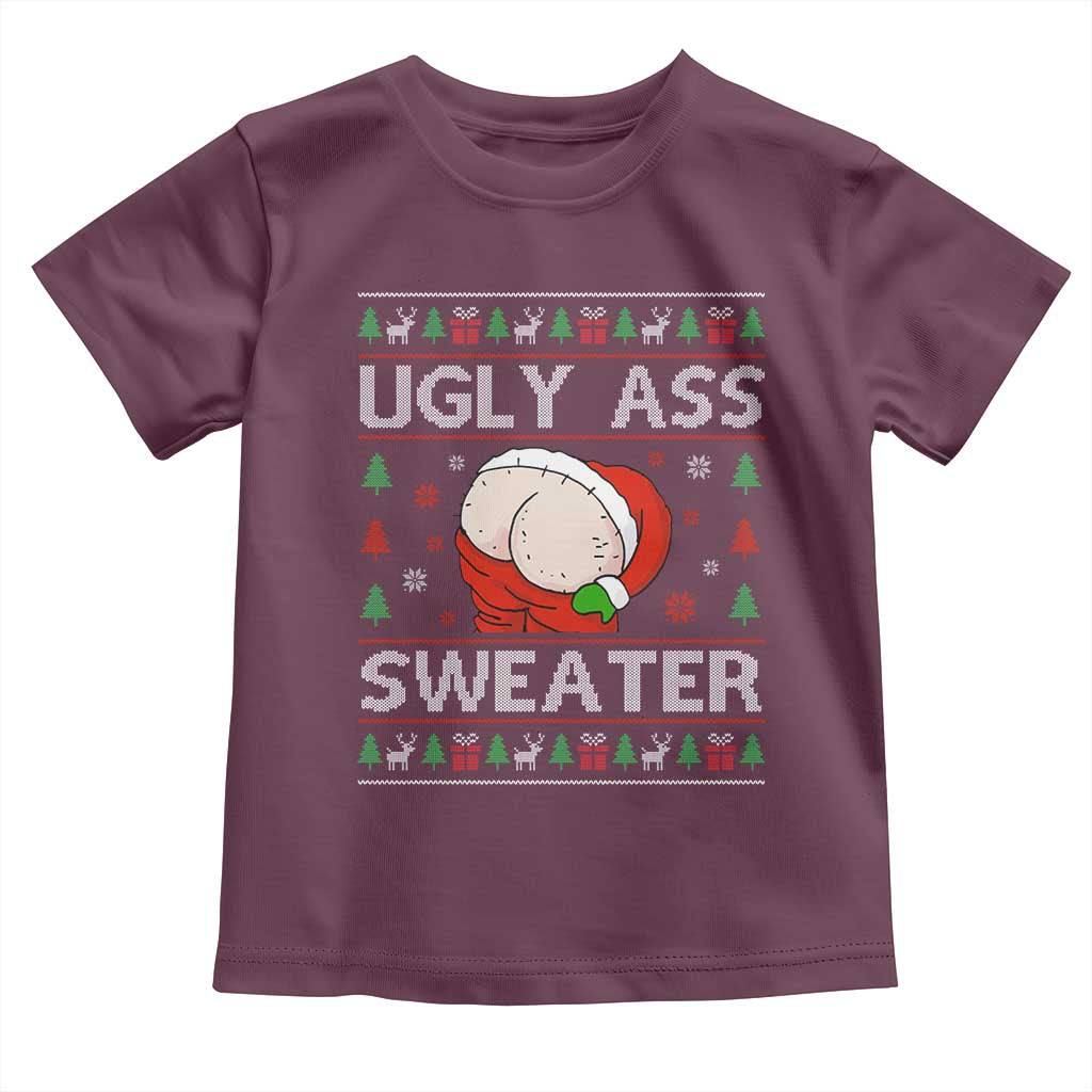 Funny Santa Christmas Toddler T Shirt Ugly Ass XMas Elephant Gift for Him