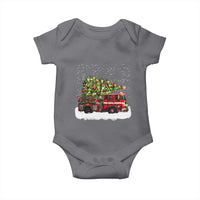 Fire Truck Christmas Baby Onesie Fireman Xmas Firefighter - Wonder Print Shop