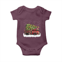 Fire Truck Christmas Baby Onesie Fireman Xmas Firefighter - Wonder Print Shop