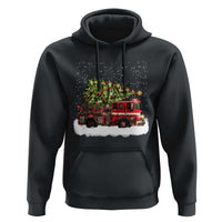 Fire Truck Christmas Hoodie Fireman Xmas Firefighter - Wonder Print Shop