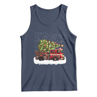 Fire Truck Christmas Tank Top Fireman Xmas Firefighter - Wonder Print Shop