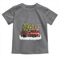 Fire Truck Christmas Toddler T Shirt Fireman Xmas Firefighter - Wonder Print Shop