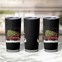 Fire Truck Christmas Tumbler Cup Fireman Xmas Firefighter - Wonder Print Shop