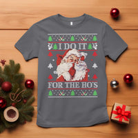 Funny Christmas Santa T Shirt Vintage Santa I Do It For The Ho's Ugly Christmas - Wonder Print Shop