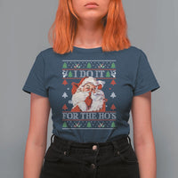 Funny Christmas Santa T Shirt For Women Vintage Santa I Do It For The Ho's Ugly Christmas - Wonder Print Shop