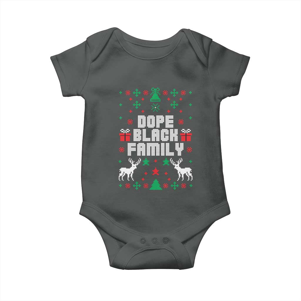 African American Family Christmas Baby Onesie Dope Black Family Matching Ugly Christmas