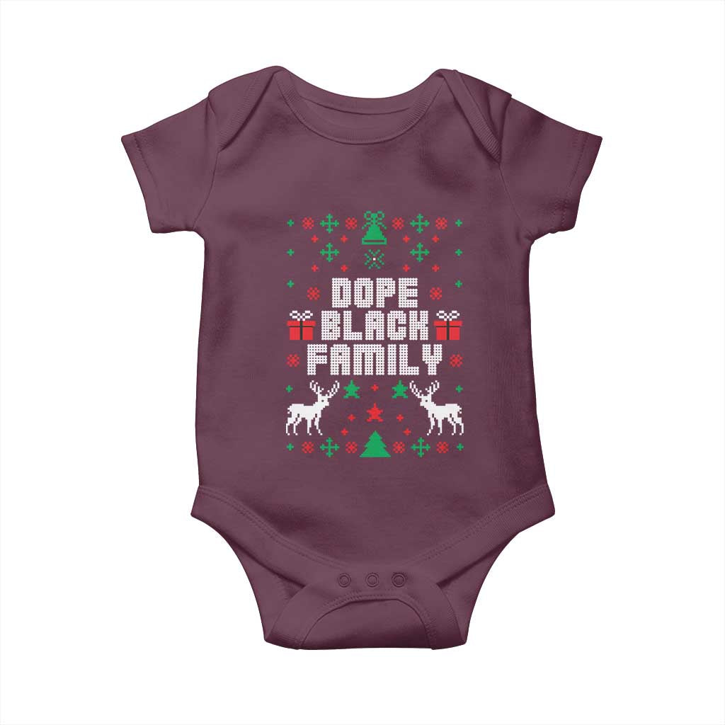 African American Family Christmas Baby Onesie Dope Black Family Matching Ugly Christmas