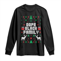 African American Family Christmas Long Sleeve Shirt Dope Black Family Matching Ugly Christmas