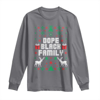 African American Family Christmas Long Sleeve Shirt Dope Black Family Matching Ugly Christmas