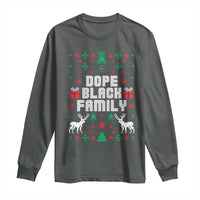 African American Family Christmas Long Sleeve Shirt Dope Black Family Matching Ugly Christmas