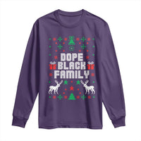 African American Family Christmas Long Sleeve Shirt Dope Black Family Matching Ugly Christmas