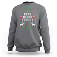 African American Family Christmas Sweatshirt Dope Black Family Matching Ugly Christmas - Wonder Print Shop