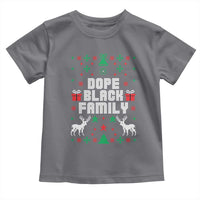 African American Family Christmas Toddler T Shirt Dope Black Family Matching Ugly Christmas