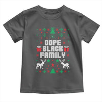 African American Family Christmas Toddler T Shirt Dope Black Family Matching Ugly Christmas