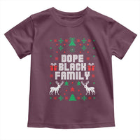 African American Family Christmas Toddler T Shirt Dope Black Family Matching Ugly Christmas