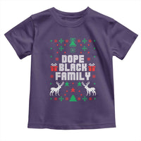 African American Family Christmas Toddler T Shirt Dope Black Family Matching Ugly Christmas