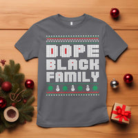 African American Family Christmas T Shirt Dope Black Family Matching Ugly Xmas - Wonder Print Shop
