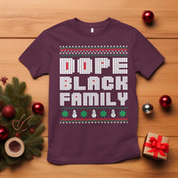 African American Family Christmas T Shirt Dope Black Family Matching Ugly Xmas - Wonder Print Shop