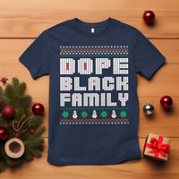 African American Family Christmas T Shirt Dope Black Family Matching Ugly Xmas - Wonder Print Shop