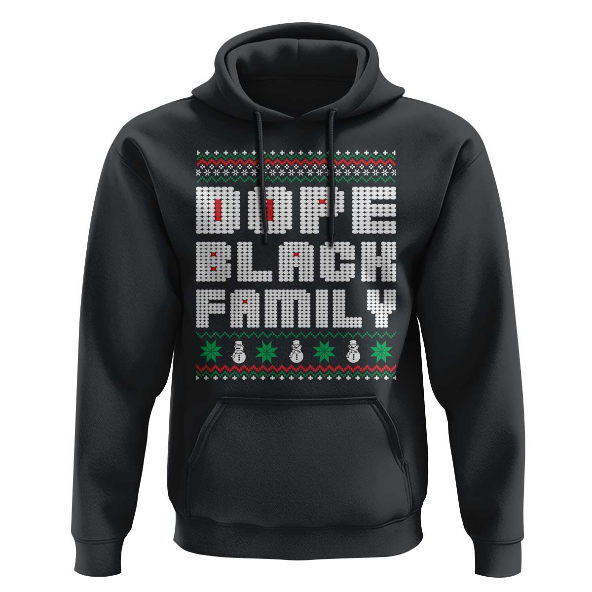 African American Family Christmas Hoodie Dope Black Family Matching Ugly Xmas