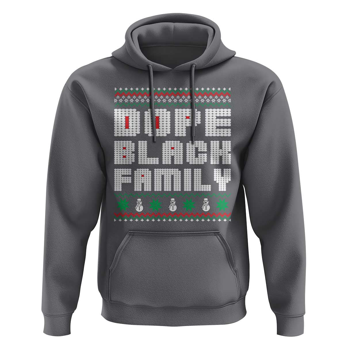 African American Family Christmas Hoodie Dope Black Family Matching Ugly Xmas