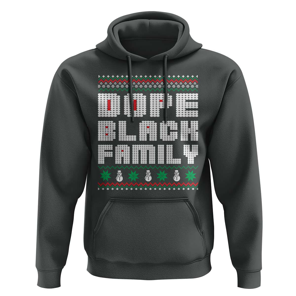 African American Family Christmas Hoodie Dope Black Family Matching Ugly Xmas