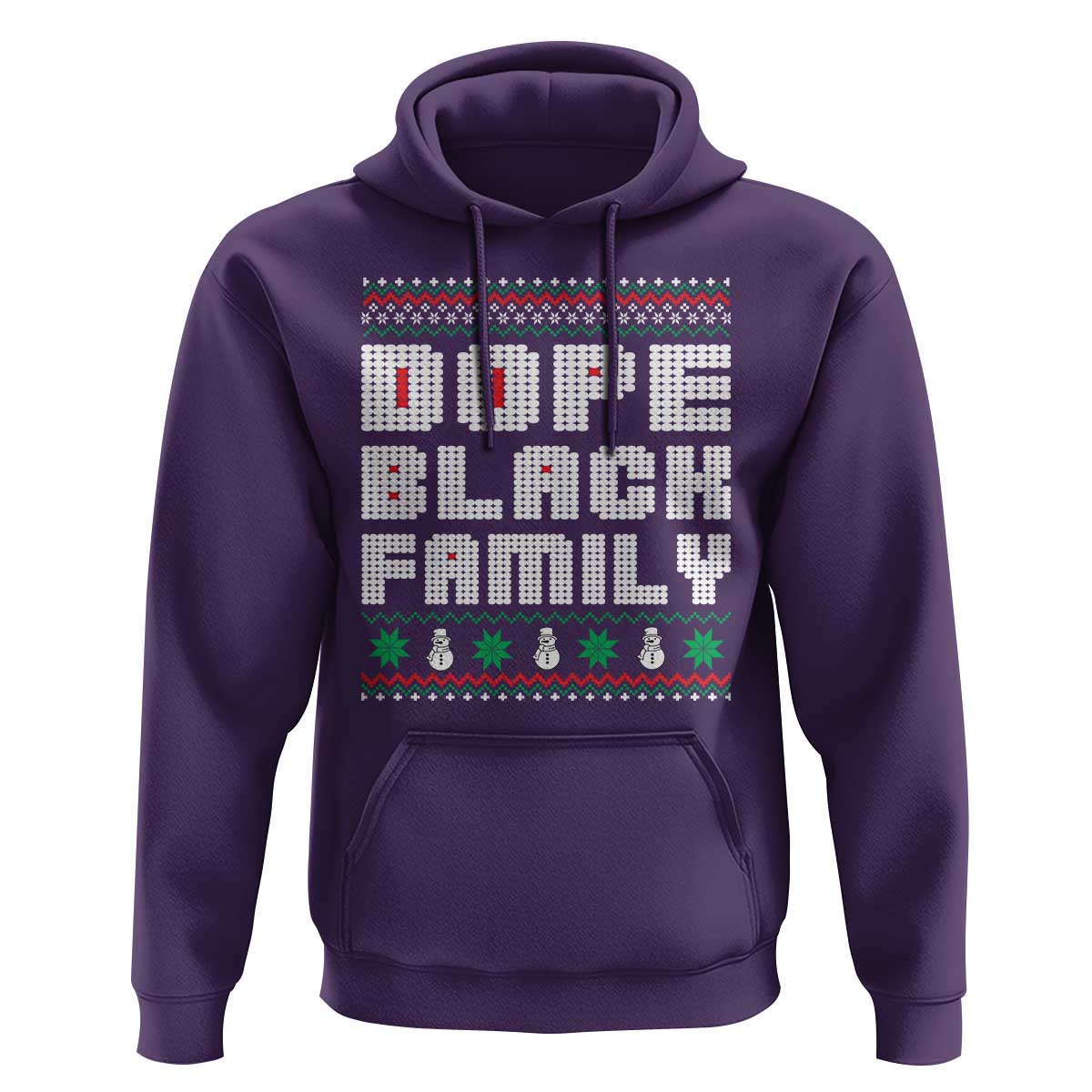 African American Family Christmas Hoodie Dope Black Family Matching Ugly Xmas