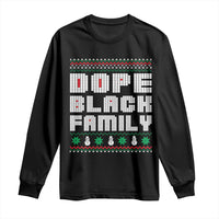 African American Family Christmas Long Sleeve Shirt Dope Black Family Matching Ugly Xmas