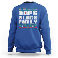 African American Family Christmas Sweatshirt Dope Black Family Matching Ugly Xmas - Wonder Print Shop
