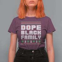 African American Family Christmas T Shirt For Women Dope Black Family Matching Ugly Xmas - Wonder Print Shop