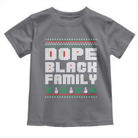 African American Family Christmas Toddler T Shirt Dope Black Family Matching Ugly Xmas