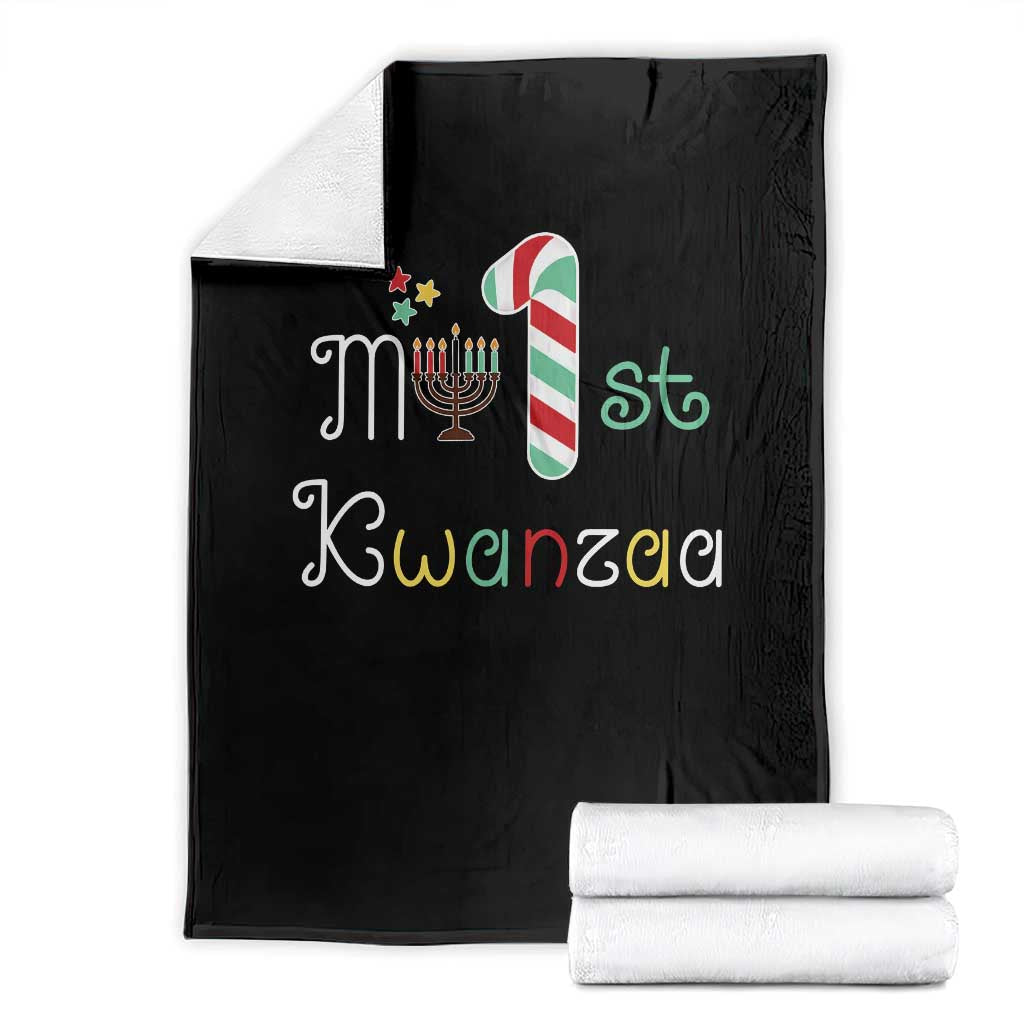 My 1st Kwanzaa Throw Blanket Babys First Kwanzaa Kinara Gift